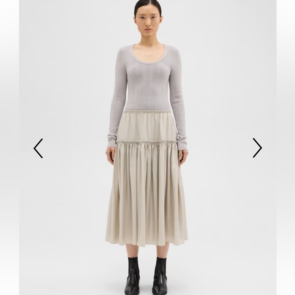 Theory Project wool blend Long-Sleeve Dress - Picture 2 of 9